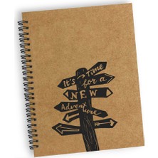 Co Notes  A5 Spiralli Çizgisiz Kraft Defter Seti 2'li