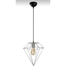 Riolight  Krom Kafes Tekli Sarkıt Avize