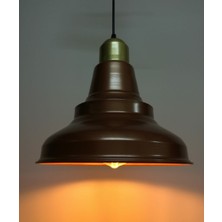 Riolight  Retro Bakır Içi Gold Tekli Metal Sarkıt Çap: 28CM