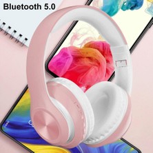 Torima P68 Bluetooth Kablosuz Stereo Kulaklık Pembe