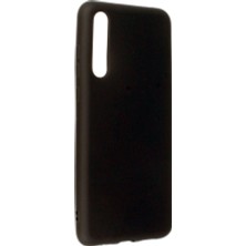 Nevarium Huawei P20 Pro Kılıf Yumuşak Dokulu Silikon Siyah