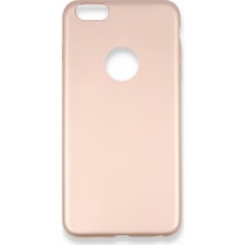 Nevarium Apple iPhone 6 Plus Kılıf Yumuşak Dokulu Silikon Rose Gold