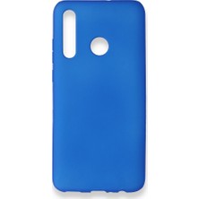 Nevarium Huawei Honor 20 Lite Kılıf Yumuşak Dokulu Silikon Mavi