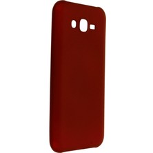 Nevarium Samsung Galaxy J7 Kılıf Yumuşak Dokulu Silikon Bordo