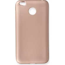 Nevarium Xiaomi Redmi 4x Kılıf Yumuşak Dokulu Silikon Rose Gold
