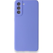 Smody Samsung Galaxy S21 Plus Kılıf Ultra Elastik Silikon Rubber Premier Lila