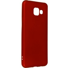 Nevarium Samsung Galaxy A3 2016 Kılıf Yumuşak Dokulu Silikon Bordo