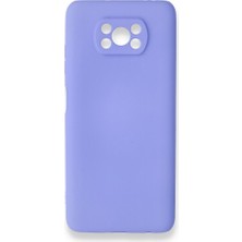 Smody Xiaomi Pocophone X3 Kılıf Ultra Elastik Silikon Rubber Premier Lila