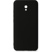 Nevarium Xiaomi Redmi 8 Kılıf Yumuşak Dokulu Silikon + Ekran Koruyucu Cam Siyah