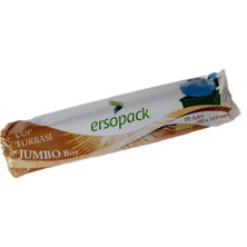 Ersopack Evsel 80 x 110 cm Çöp Torbası Jumbo Boy Çöp Poşeti Mavi 10 x 4'lü