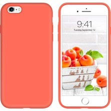 Apple iPhone 6s Plus Kılıf Liquid Lansman Silikon Turuncu