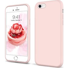 Apple iPhone 6 Plus Kılıf Liquid Lansman Silikon Pudra Pembe