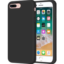 Apple iPhone 8 Plus Kılıf Liquid Lansman Silikon Siyah