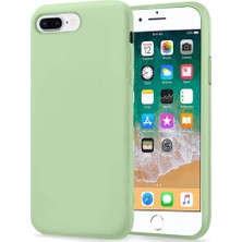 Apple iPhone 8 Plus Kılıf Liquid Lansman Silikon Fıstık Yeşili