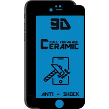Case World Apple iPhone 7 Tam Kaplayan Seramik Nano Esnek Ekran Koruyucu Siyah