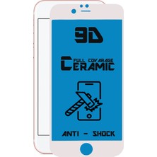Case World Apple iPhone 7 Tam Kaplayan Seramik Nano Esnek Ekran Koruyucu Beyaz