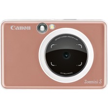Canon Zoemini S Pembe Altın Şipşak Fotoğraf Makinesi (Canon Eurasia Garantili)