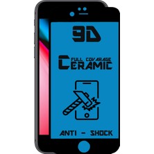 Case World Apple iPhone 8 Tam Kaplayan Seramik Nano Esnek Ekran Koruyucu Siyah