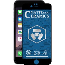 Case World Apple  iPhone 6s Tam Kaplayan Mat Seramik Nano Esnek Ekran Koruyucu Siyah