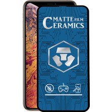 Case World Apple  iPhone Xs Max Tam Kaplayan Mat Seramik Nano Esnek Ekran Koruyucu