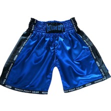 Windy Mavi Saten Boks Şortu