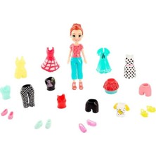 Polly Pocket ve Kıyafetleri Oyun Seti Kızıl GKV13