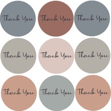 Tellgraf Renkli Thank You Sticker (4x4 Cm)