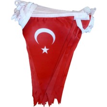 Pencere Bayrak Ipe Dizili Üçgen Türk Bayrağı 25 Metre