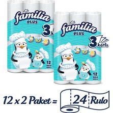 Familia Plus Kağıt Havlu 24 Rulo (12 Rulo X 2 Paket)