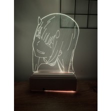 Modiwa Design Anime Darling In The Franxx 002 Zero Two 16 Renk Gece Lambası