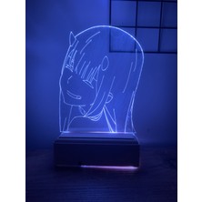 Modiwa Design Anime Darling In The Franxx 002 Zero Two 16 Renk Gece Lambası