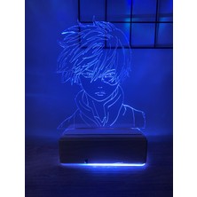 Modiwa Design My Hero Academia Shoto Todoroki 16 Renk Gece Lambası