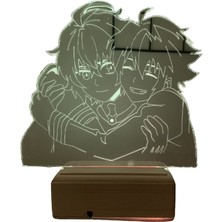 Modiwa Design Seraph Of The End Mikaela Hyakuya ve  Yūichirō Hyakuya 16RENK Gece Lambası