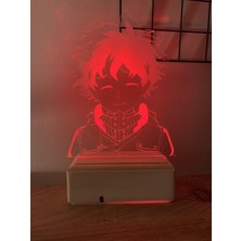 Modiwa Design Deku Izuku Midoriya  My Hero Academia 16 Renk Gece Lambası