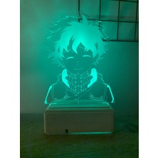 Modiwa Design Deku Izuku Midoriya  My Hero Academia 16 Renk Gece Lambası