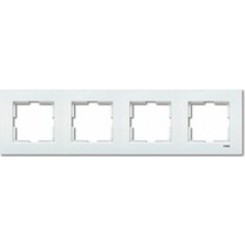Viko Karre Dörtlü Çerçeve Beyaz