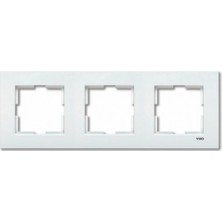 Viko Karre Üçlü Çerçeve Beyaz - 2 Adet