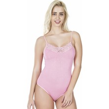 Derya Kurşun Dantelli Çıtçıtlı Kadın Body 311