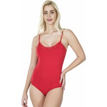 Derya Kurşun Dantelli Çıtçıtlı Kadın Body 311
