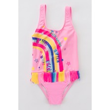 Penti Açık Pembe Kız Çocuk Crazy Rainbow Mayo