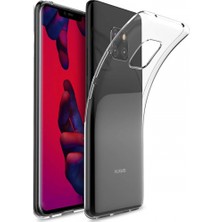 Nevarium Huawei Mate 30 Lite Kılıf Şeffaf Silikon Lüx