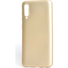 kilifone - Samsung Galaxy A50 - Kılıf Mat Soft Premier Silikon Kapak - Gold - T7863