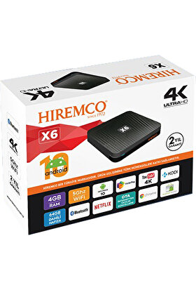 Hiremco X6 Android 10 Tv Box