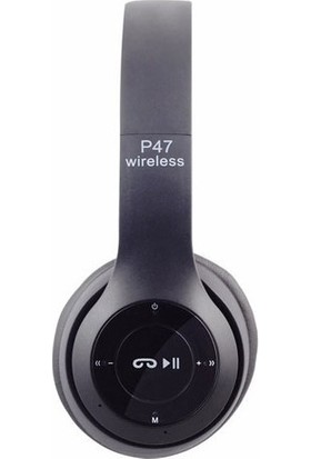 Ruckus Wireless P47 Katlanabilir Bluetooth Kablosuz Kulaklık Siyah
