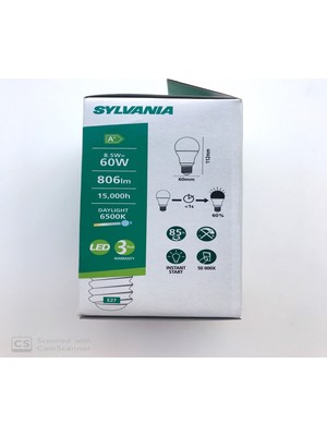 Sylvania 8,5W A60 LED Ampul 806LM Toledo (10 Adet)