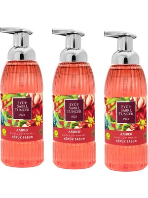 Eyüp Sabri Tuncer ZeytinYağlı Amber Köpük Sabun 500 mL 3 'Lü Paket