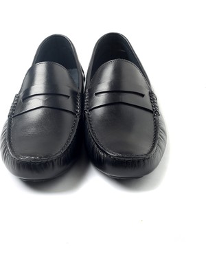 Erkek Oxford/ayakkabı TZ-12353 John May Siyah Antik