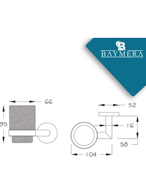 Baymera Diamond Serisi Diş Fırçalık