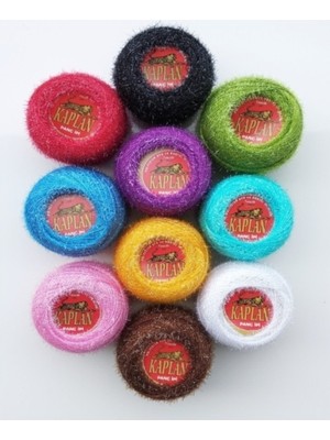 Sermet Süs Dünyası 10 Adet 25 gr Polyester Simli Punch Ipi