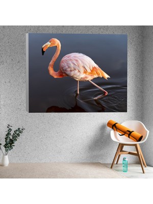 Deko Gonya Flamingo Dekoratif Kanvas Tablo